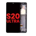 OLED Assembly With Frame Compatible For Samsung Galaxy S20 Ultra 5G (Aftermarket Plus) (Cosmic Gray)