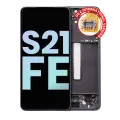 OLED Assembly With Frame Compatible For Samsung Galaxy S21 FE 5G (US & International Version) (Service Pack) (Graphite)