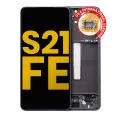 OLED Assembly With Frame Compatible For Samsung Galaxy S21 FE 5G (US & International Version) (Refurbished) (Graphite)