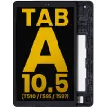 LCD Assembly With Frame Compatible For Samsung Galaxy Tab A 10.5" (T590 / T595 / T597) (Refurbished) (Black)