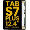 OLED Assembly Without Frame Compatible For Samsung Galaxy Tab S7 Plus 12.4" (T970 / T975 / T976) (2020) (Refurbished) (Black)
