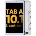 LCD Assembly With Frame Compatible For Samsung Tab A (10.1" / 2016) (T580 / T585) (Refurbished) (White)