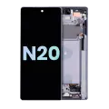 OLED Assembly With Frame Compatible For Samsung Galaxy Note 20 5G (Service Pack) (Mystic Gray)
