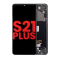 OLED Assembly With Frame Compatible For Samsung Galaxy S21 Plus 5G (Aftermarket Plus) (Phantom Black)