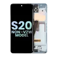OLED Assembly With Frame Compatible For Samsung Galaxy S20 5G (Non-Verizon 5G UW Frame) (Service Pack) (Cloud Blue)