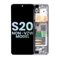OLED Assembly With Frame Compatible For Samsung Galaxy S20 5G (Non-Verizon 5G UW Frame) (Service Pack) (Cosmic Gray)