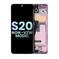 OLED Assembly With Frame Compatible For Samsung Galaxy S20 5G (Non-Verizon 5G UW Frame) (Service Pack) (Cloud Pink)