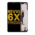 LCD Assembly With Frame Compatible For T-Mobile Revvl 6X 5G / T Phone (Refurbished) (All Colors)