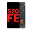 OLED Assembly With Frame Compatible For Samsung Galaxy S20 FE 4G / 5G (Aftermarket Plus) (Cloud Navy)