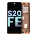 OLED Assembly With Frame Compatible For Samsung Galaxy S20 FE 4G / 5G (Service Pack) (Cloud Orange)