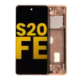 OLED Assembly With Frame Compatible For Samsung Galaxy S20 FE 4G / 5G (Refurbished) (Cloud Orange)