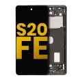 OLED Assembly With Frame Compatible For Samsung Galaxy S20 FE 4G / 5G (Refurbished) (Cloud Navy)