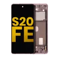 OLED Assembly With Frame Compatible For Samsung Galaxy S20 FE 4G / 5G (Refurbished) (Cloud Lavender)