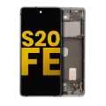 OLED Assembly With Frame Compatible For Samsung Galaxy S20 FE 4G / 5G (Refurbished) (Cloud White)