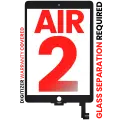 Digitizer Compatible For iPad Air 2 (Glass Separation Required) (Aftermarket Pro: XO7-2) (Black)