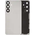 Back Cover Glass With Camera Lens Compatible For Samsung Galaxy S25 5G (No Logo) (Aftermarket Plus) (Silver Shadow)