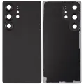 Back Cover Glass With Camera Lens Compatible For Samsung Galaxy S25 Ultra 5G (No Logo) (Aftermarket Plus) (Titanium Black)