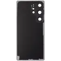 Back Cover Glass With Camera Lens Compatible For Samsung Galaxy S25 Ultra 5G (No Logo) (Aftermarket Plus) (Titanium Black)