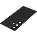 Back Cover Glass With Camera Lens Compatible For Samsung Galaxy S25 Ultra 5G (No Logo) (Aftermarket Plus) (Titanium Black)