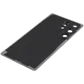 Back Cover Glass With Camera Lens Compatible For Samsung Galaxy S25 Ultra 5G (No Logo) (Aftermarket Plus) (Titanium Black)