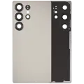 Back Cover Glass With Camera Lens Compatible For Samsung Galaxy S25 Ultra 5G (No Logo) (Aftermarket Plus) (Titanium Gray)