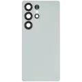 Back Cover Glass With Camera Lens Compatible For Samsung Galaxy S25 Ultra 5G (No Logo) (Aftermarket Plus) (Titanium Jade Green)