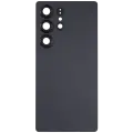 Back Cover Glass With Camera Lens Compatible For Samsung Galaxy S25 Ultra 5G (No Logo) (Aftermarket Plus) (Titanium Jet Black)
