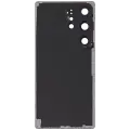 Back Cover Glass With Camera Lens Compatible For Samsung Galaxy S25 Ultra 5G (No Logo) (Aftermarket Plus) (Titanium Jet Black)