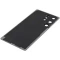 Back Cover Glass With Camera Lens Compatible For Samsung Galaxy S25 Ultra 5G (No Logo) (Aftermarket Plus) (Titanium Jet Black)