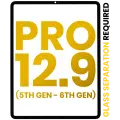 Front Glass Compatible For iPad Pro 12.9" 5th Gen (2021) / Pro 12.9" 6th Gen (2022) (Glass Separation Required) (Premium) (All Colors)