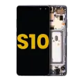 OLED Assembly With Frame Compatible For Samsung Galaxy S10 5G (Refurbished) (Majestic Black)