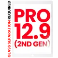 Digitizer Compatible For iPad Pro 12.9" 2nd Gen (2017) (Glass Separation Required) (Aftermarket Plus) (White)