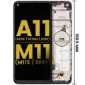 LCD Assembly With Frame Compatible For Samsung Galaxy A11 (A115F/  A115M / 2020) /  M11 (M115 /2020) (International Version) (Refurbished) (All Colors)