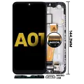LCD Assembly With Frame Compatible For Samsung Galaxy A01 (Global Model) (Micro USB Frame) (Refurbished) (All Colors)