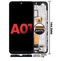 LCD Assembly With Frame Compatible For Samsung Galaxy A014G (A015 / 2020) (Global Model) (Micro USB Frame) (Aftermarket Plus) (All Colors)