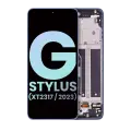 LCD Assembly With Frame Compatible For Motorola Moto G Stylus 4G (XT2317 / 2023) (Genuine OEM) (Blue)