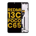 LCD Assembly With Frame Compatible For Xiaomi Redmi 13C 4G / Xiaomi Poco C65 (Refurbished) (All Colors)