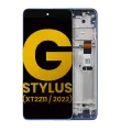 LCD Assembly With Frame Compatible For Motorola Moto G Stylus 4G (XT2211 / 2022) (Refurbished) (Twilight Blue)