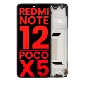 OLED Assembly With Frame Compatible For Xiaomi Redmi Note 12 5G / Poco X5 (Aftermarket Plus) (All Colors)