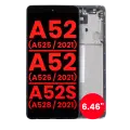 OLED Assembly With Frame Compatible For Samsung Galaxy A52 4G (A525 / 2021) / A52 5G (A526 / 2021) / A52S 5G (A528 / 2021) (6.46") (Aftermarket Plus) (Awesome Purple)
