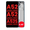 OLED Assembly With Frame Compatible For Samsung Galaxy A52 4G (A525 / 2021) / A52 5G (A526 / 2021) / A52S 5G (A528 / 2021) (6.46") (Aftermarket Plus) (Awesome Blue)