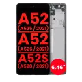 OLED Assembly With Frame Compatible For Samsung Galaxy A52 4G (A525 / 2021) / A52 5G (A526 / 2021) / A52S 5G (A528 / 2021) (6.46") (Aftermarket Plus) (Awesome White)