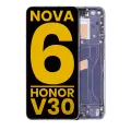 LCD Assembly With Frame Compatible For Huawei Nova 6 5G / Honor V30 (Refurbished) (Provence)