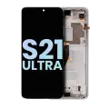OLED Assembly With Frame Compatible For Samsung Galaxy S21 Ultra 5G (Service Pack) (Phantom Silver)