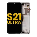 OLED Assembly With Frame Compatible For Samsung Galaxy S21 Ultra 5G (Refurbished) (Phantom Silver)