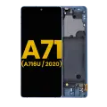 OLED Assembly With Frame Compatible For Samsung Galaxy A71 5G (A716U / 2020) (Refurbished) (Prism Cube Blue)