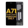 OLED Assembly With Frame Compatible For Samsung Galaxy A716V (A716V / 2020) (Verizon 5G UW Frame Only) (Refurbished) (Prism Cube Black)