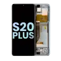 OLED Assembly With Frame Compatible For Samsung Galaxy S20 Plus 5G (Service Pack) (Cloud White)