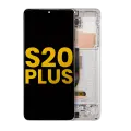OLED Assembly With Frame Compatible For Samsung Galaxy S20 Plus 5G (Refurbished) (Cloud White)