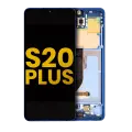 OLED Assembly With Frame Compatible For Samsung Galaxy S20 Plus 5G (Refurbished) (Aura Blue)